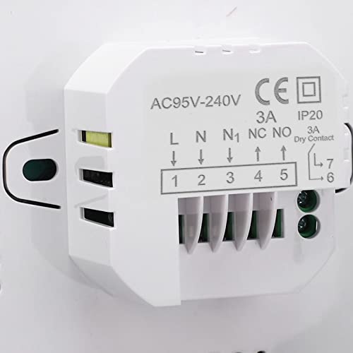 Thermostat intelligent WiFi programmable LCD encastrable pour bureau - 3