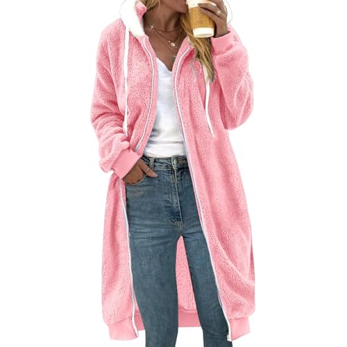Sudadera larga con capucha para mujer ideal para protegerte del frío diario 3