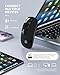 RAPIQUE Bluetooth Wireless Mouse - (BT5.1+USB) Slim Dual Mode Computer Mice with Quiet Click, Low Power, and 1600 DPI, Portable Mouse for MacBook, Laptop, iPad Pro/Air, Surface Pro (Black)