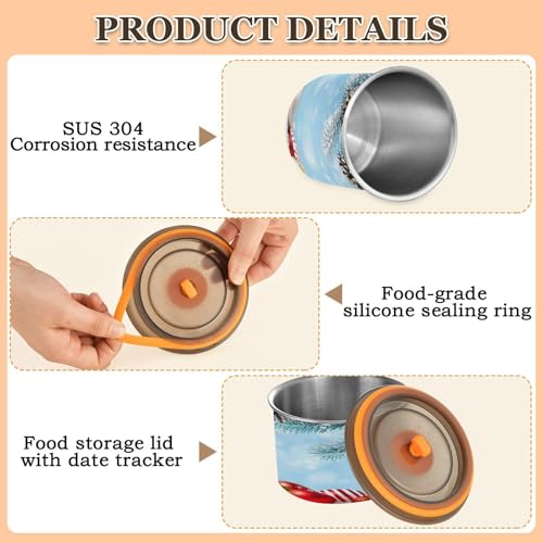Envase hermético de acero inoxidable para cocina 30oz miniatura 4