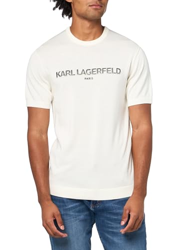 Robe en tricot KARL LAGERFELD chic à manches courtes pour look luxe