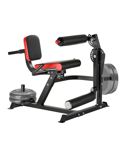 VEVOR sitzende Beinstrecker und Curl-Maschine Trainingsgerät Beinpresse Beintrainer (317 kg belatbar), verstellbare Bein-Trainingsbank, Bein-Drehstrecker Krafttrainingsgerät für Heim-Fitnessstudio