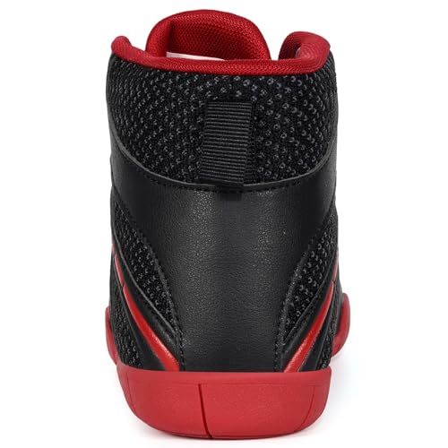 Image of Sisttke Mens Wrestling Shoes Wide Boxing Boots | Wide Zero Drop Sole,Lightweight,Non-Slip,Weightlifting,Powerlifting,Bodybuilding,Fitness
