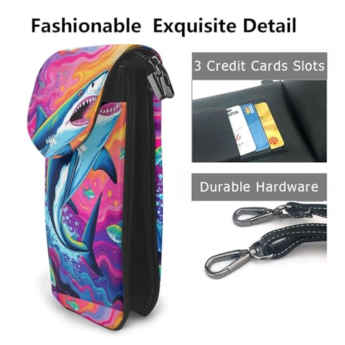 RFID Protected Crossbody Phone Wallet, Soft Leather Flip Organizer for Gym Locker & Yoga Class Essentials2