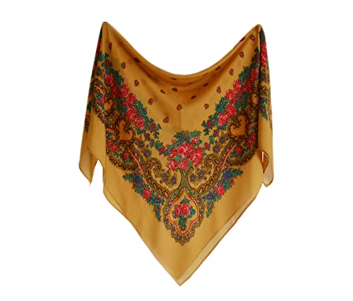 Traje Regional Lenço português dourado - 65 x 65