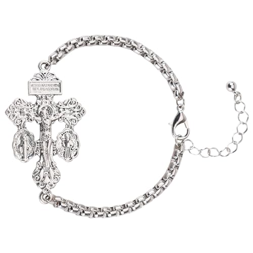 Pulsera católica Crucifijo del Perdón Brilucky miniatura 1