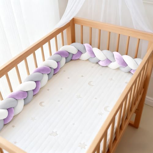 Aocase Alfombra Anticolisión para Cama Infantil - Cojín Decorativo Protector con Almohada de Serpiente, Chichonera Cuna y Protección Antigolpes,N33,350cm
