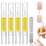Rejuvenation Nail Growth Oil, Nail Oil for Growth and Strength Rejuvenation, Rejuvenation Nail Growth Serum for Nail Strengthener and Growth with Nails File (4PCS)