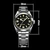 ACHARD Baltany Mens Automatic Watches 39MM Pilot Mechaical Wristwatch Fashion Bubble Sapphire 20ATM C3 Luminous NH38 / SW200