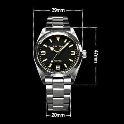 ACHARD Baltany Mens Automatic Watches 39MM Pilot Mechaical Wristwatch Fashion Bubble Sapphire 20ATM C3 Luminous NH38 / SW200