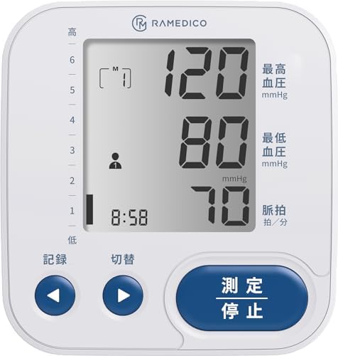 血圧計 上腕式 2人×199回 測定結果メモリー 管理医療機器 コンパクトモデル デジタル 文字が大きい 体動検知