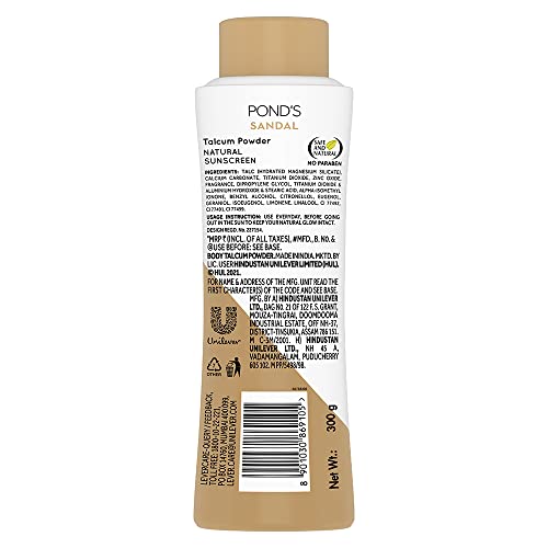Image of POND'S Sandal Radiance Talcum Powder, Natural Sunscreen, 300 g & POND'S Pimple Clear Face Wash, 100g