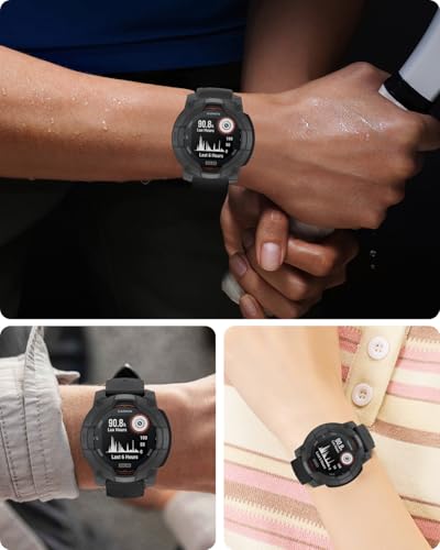 Funda compatible con Garmin Instinct 3 Solar de 45 mm a prueba de golpes medio alrededor 3