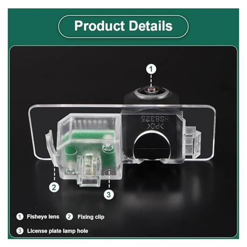 Caméra de recul IR vision nocturne grand angle fisheye pour auto BMW E39 E90 E60 - 3