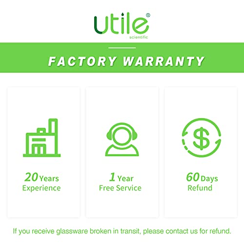 Utile Erlenmeyer Fasks, 6Pcs Of 250Ml Conical Flask, Narrow Mouth, Borosilicate 3.3 Glass Flasks With Printed Graduation, 4016.0250.6 #TOP5