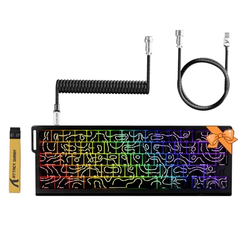 Attack shark X68 he マキマキーキャップ付き X68 HE Magnetic Keyboard: 0.01mm RT Accuracy, 8000Hz