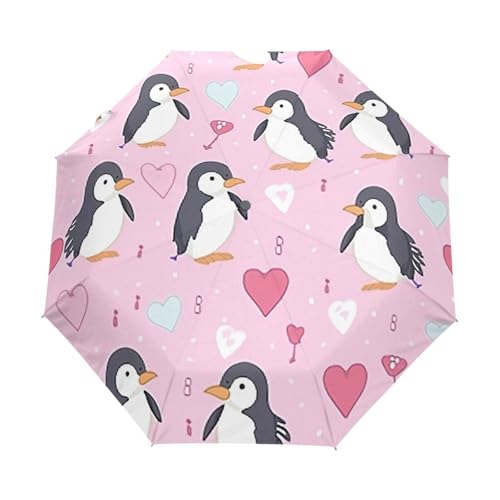 Parapluie pingouins GAIREG rose automatique pour ne plus jamais être surpris par la pluie
