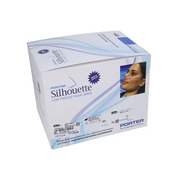 Porter SIL2-MED-24 Silhouette Circuit & Nasal Hood Masks Medium 24/Pk