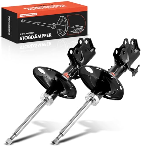 Image of Frankberg 2x Shock Absorber Strut Front Left Right 510mm Gas pressure Compatible with A.v.e.n.s.i.s Saloon T27 A.v.e.n.s.i.s Estate T27 Replace# 3358009, 3358010