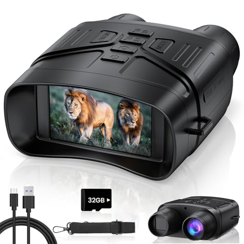 Vtiisama Night Vision Goggles, 4K Night Vision Binoculars for Adults