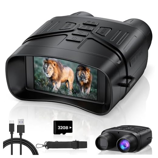 Vtiisamao Night Vision Goggles, 4K Night Vision Binoculars for Adults