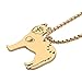 Imagen de RAIDIN Acero inoxidable lindo perro Perrito Collar para Mujeres Niñas Cachorro Mascotas Colgante Joyería simple regalos para los amantes del perro