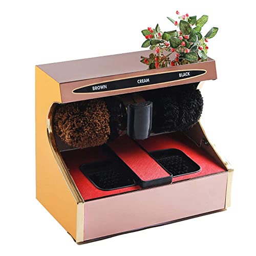 Samnuerly - Lucidascarpe Automatica - Pulisci Suole, Lucidascarpe, Lucidascarpe elettriche di Lusso per la casa Lucidascarpe elettriche (A) (Oro)