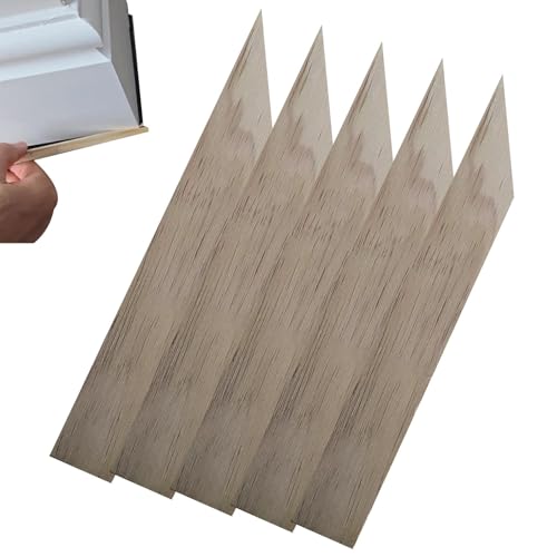 5 X Wooden Caulking Tools, Wooden Silicone Tooling Sticks Caulk Spreader Tool, Smoothing & Finishing Tools, Portable Caulking Smoothing Applicator Sealant