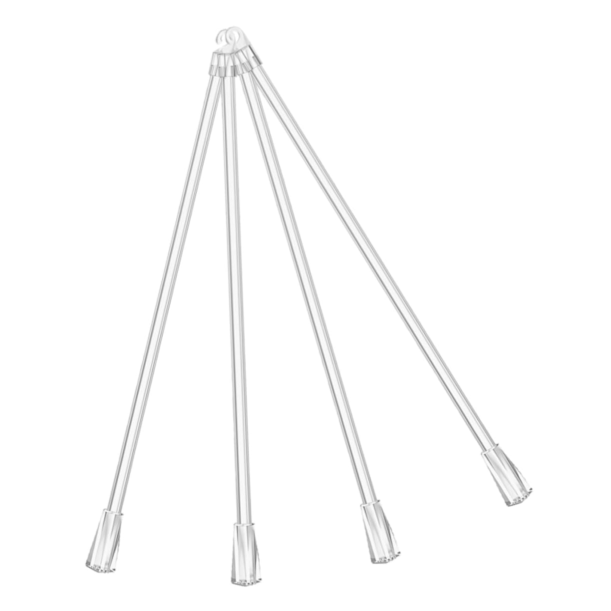 Angoily 4pcs Blind Pull Rod Rotary Rod Hook Blinds Wand Curtain Wand Blinds Holders Blind Replacement Rod Blinds Stick Replacement Blind Rod Button Window Blind Rod Transparent Pp