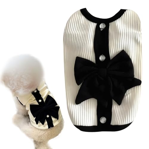 Dog T Shirt for Small Dogs Girl Boy,Pet Clothes Fashionable Striped Dog Shirts Vest，Sleeveless Breathable Puppy Shirt Summer for Small Medium Dogs Cat(X-Small)
