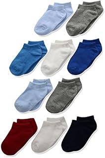 Hanes Boys' Toddler Low Cut Sock 10-Pack, assorted 6/ 4T-5T