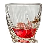 KolbergGlas Crystal WhiskyGlas mit Projektil - Glas mit Kugel Geschenkidee
