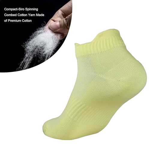 Image of Womens Anti Odor Breathable Moisture Wicking Sports Cotton Low Cut /Quarter Crew Socks for Athletes Foot