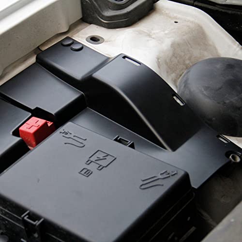 Black Plastic Engine Side Dust Cover Accessories For Dodge Charger 2011-2022 (Engine Side Wire Dust Cover) #TOP3