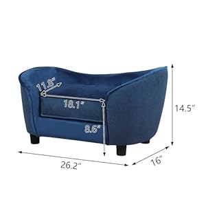   Pet-Sofa-Bed-Velvet-Linen-Fabric-Pet-Couch-Chair-with-Removeable-Washable-Cushion-for-Small-Dogs-Cats-Blue