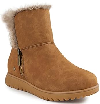 winter boots with zipper on side