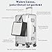 yewjog Koffer Handgepäck · Hartschalen in 100% Aluminium · Trolley Reisegepäck · Reisekoffer mit 4 Doppelräder · TSA Zahlenschloss (S,Silber)