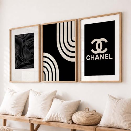Image of HOTHOUSE Decorative Boho Wall Art Home Decor Painting poster With Frame For Living Room Hotel Wall Decor Digital Reprint Set of 3 (13X17 inch)