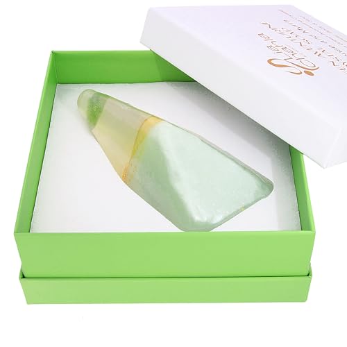 Surprise Soap Birthday Gifts for Men & Women | Gem Infused with Real Crystal Inside Bar | Shower Soap | Vegan Organic Handmade (130 g, Green Aventurine)