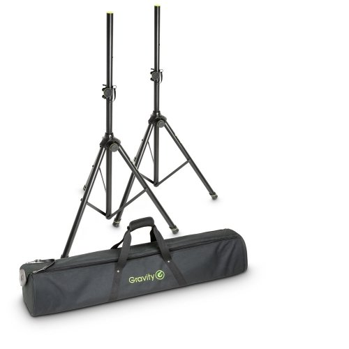 Gravity SS 5211 B Set 1 Set von 2 Lautsprecher steht mit Tasche