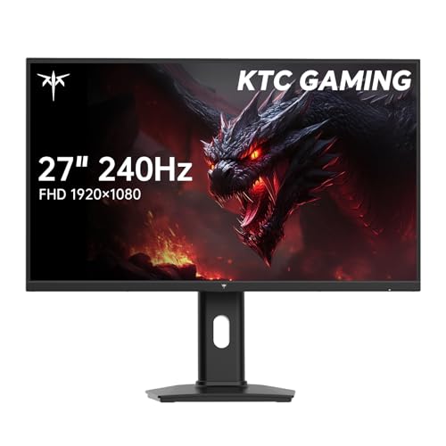 KTC Gaming Monitor 240Hz 27 Inch | FHD@240Hz | Adjustment Stand | | Fast IPS Panel | 1ms Response Time (MPRT) | 350 cd/㎡ Brightness, HDR | Adaptive Sync | 97% DCI-P3, 99% sRGB, ΔE<2 | H27F7