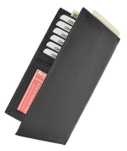 RFID Blocking Soft Leather Sim Checkbook Organizer ID Credit Card Holder Wallet4