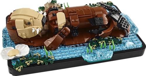 Image of LEGO Ideas Floating Sea Otters - Sea Animals Building Set for Adults - Fun Home Decor - 21366