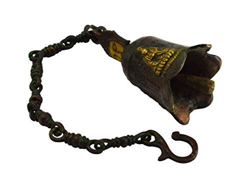 Cloche à suspendre en laiton pour remplacer une sonnette et décorer