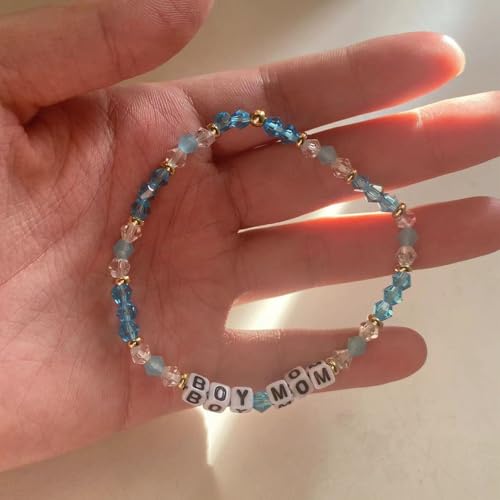 BoyMom Bracelet Beaded MomGifts for New BoyMom Mama Beads Bracelet4
