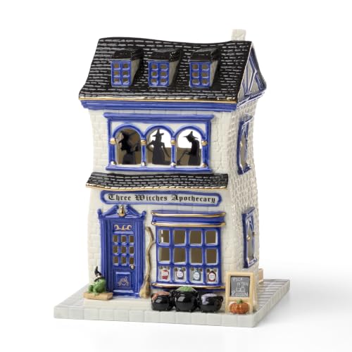 Image of Lenox Vintage Halloween Apothecary Potion Shop Light-Up Figurine