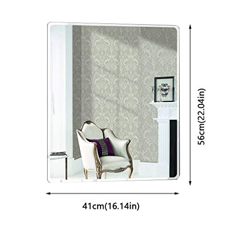 Miroir de lavabo rectangle pour coiffure et maquillage précis