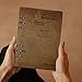 Puxufody Vintage Maps of Sao Tome And Principe Loose-Leaf Memo Book,6 Ring Planner Binder PU Leather Loose Leaf Notebook 90 Pages