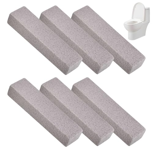 6 Spazzole per la Pulizia della Pietra Pomice, per Barbecue, Blocchi di Pomice, Blocchi di Pulizia per WC, Blocchi Forti per Barbecue, Cucina, Forno, Doccia, Lavandino