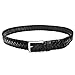 Falari Men's Braided Belt 100% Genuine Leather Black 34-36 9005-BK-M